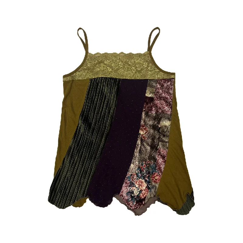 Weekend Specials to Cherish Lace Trim Patchwork Camisole