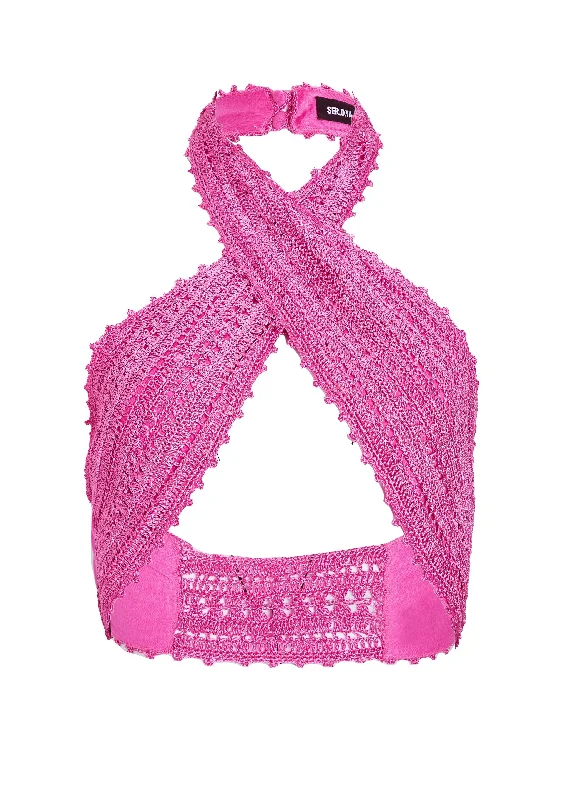 Great Bargain Susan Crochet Wrap Top
