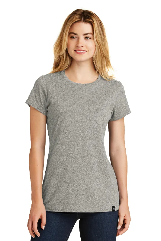 Big Discounts New Era Womens Heritage Short Sleeve Crewneck T-Shirt - Heather Rainstorm Grey - Closeout