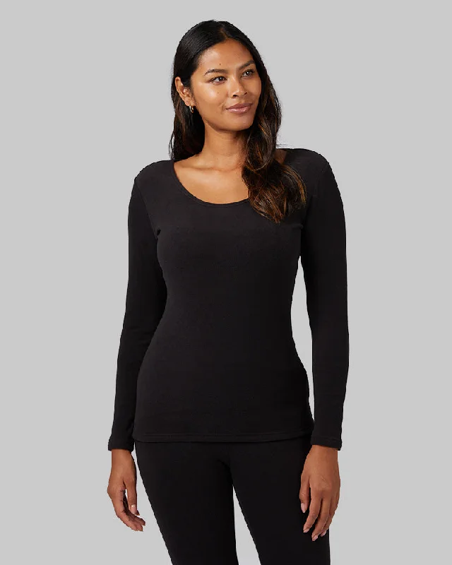 Friends and Family Sale WOMEN'S HEAVYWEIGHT FLEECE BASELAYER SCOOP TOP