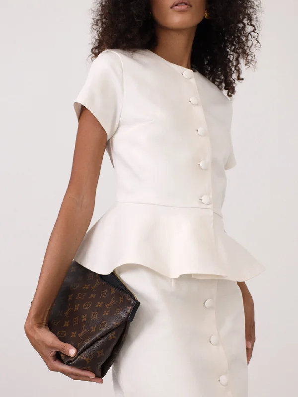 Special Offer Hera Denim Button Up Top | White