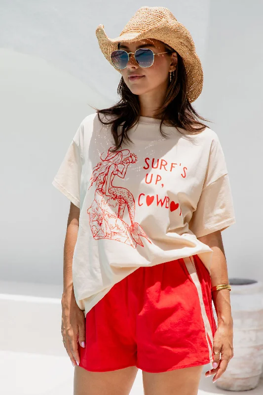 Final Markdown Kenni Relaxed-Fit Graphic Tee - Beige