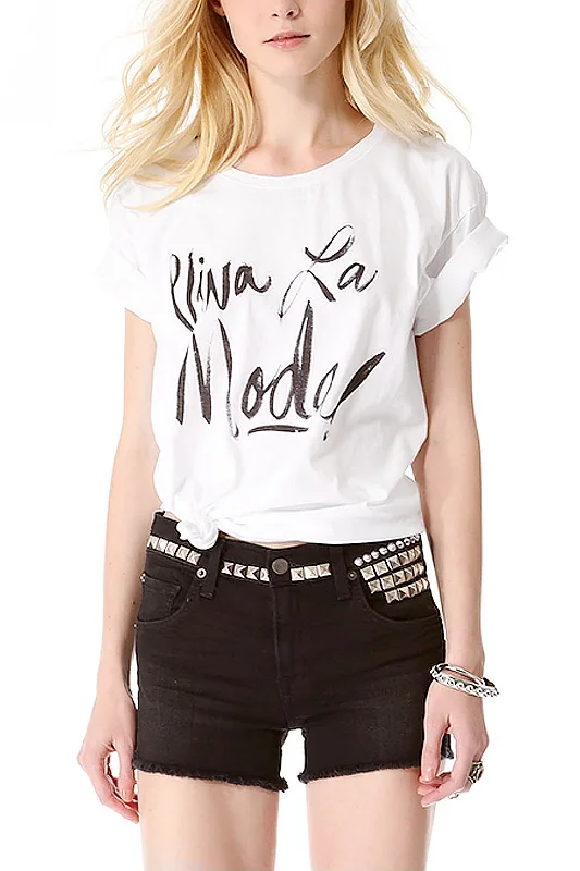 Time-Limited Offer Custom T-shirt With Handwriting Print