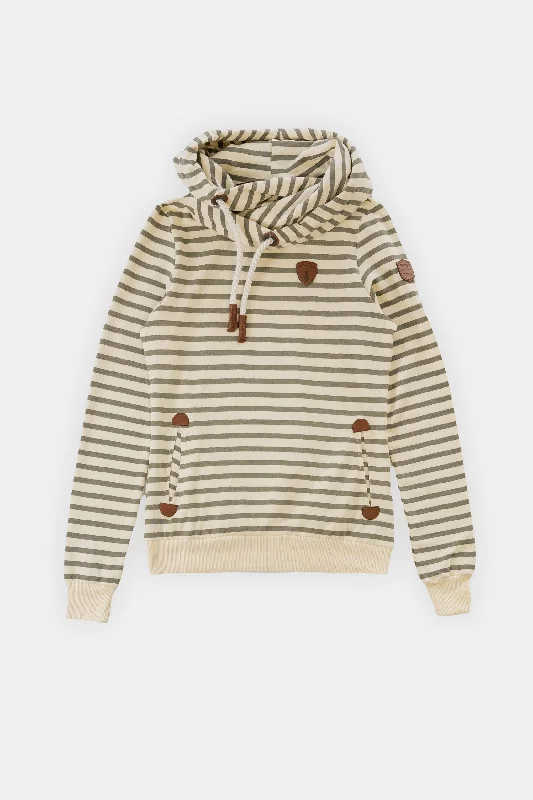 New Markdowns Artemis Oatmeal Vetiver Stripe Hoodie