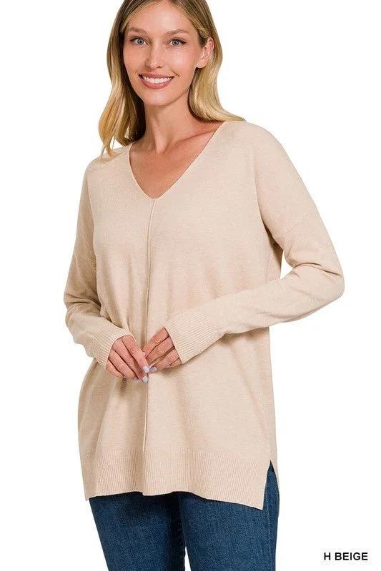 Fantastic Offers Front Seam Knit Top