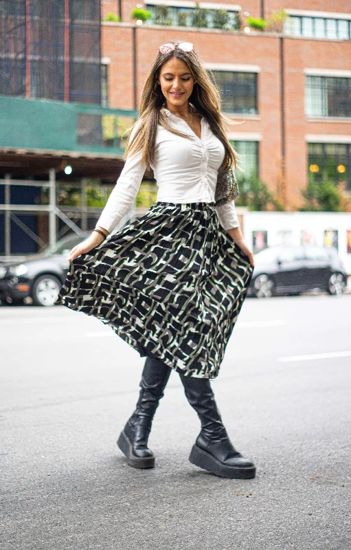 Unmissable Sale Chroma Print Midi Skirt