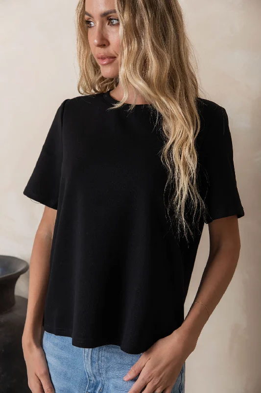 Flash Sale Lakey Relaxed-Fit Top - Black