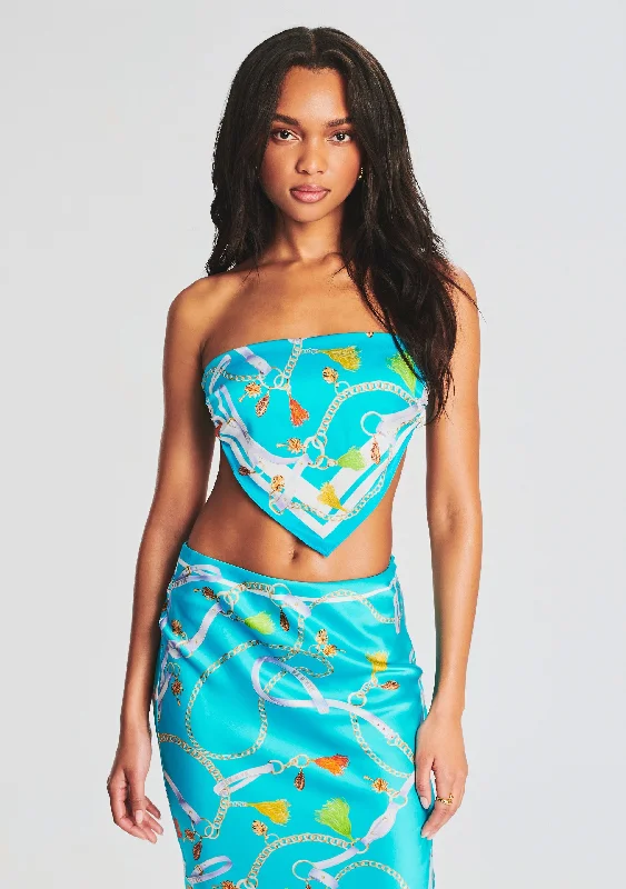 Final Markdown Natalia Silk Scarf Top