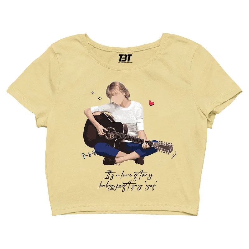 Instant Discount Taylor Swift Crop Top - Love Story