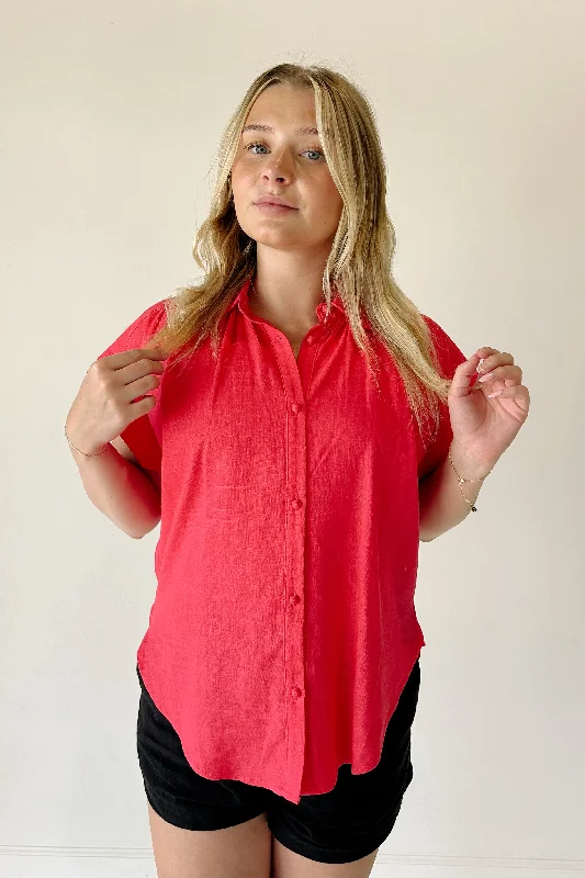 Major Savings Brooklyn Button Top