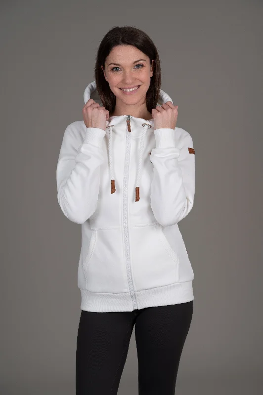 Make Your Weekend Count with Savings Hera Ivory Full-Zip Hoodie