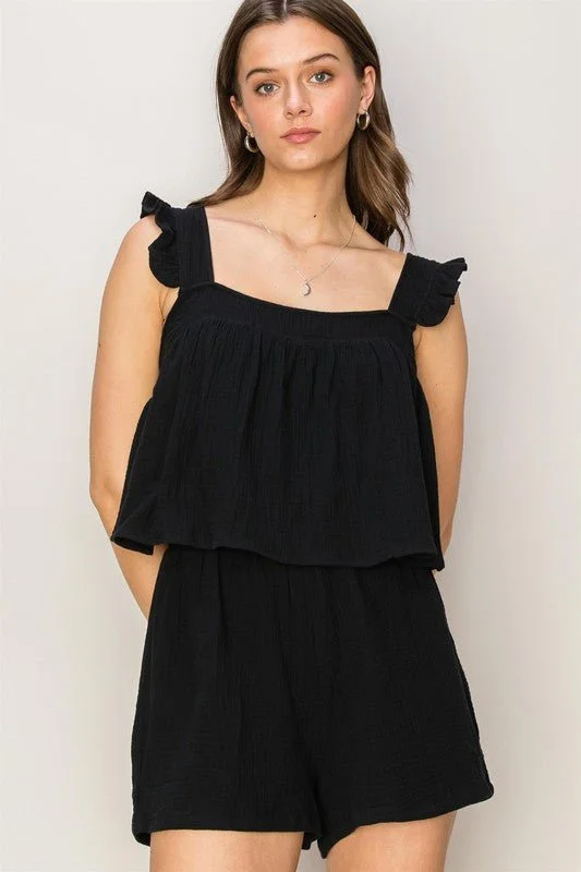 Unmissable Offer Double Gauze Top and Shorts Set