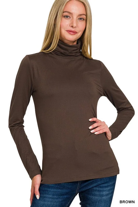 Deal Dash Brushed soft Turtleneck Top