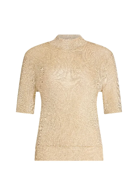 New Arrival Iris Metallic Knit Top
