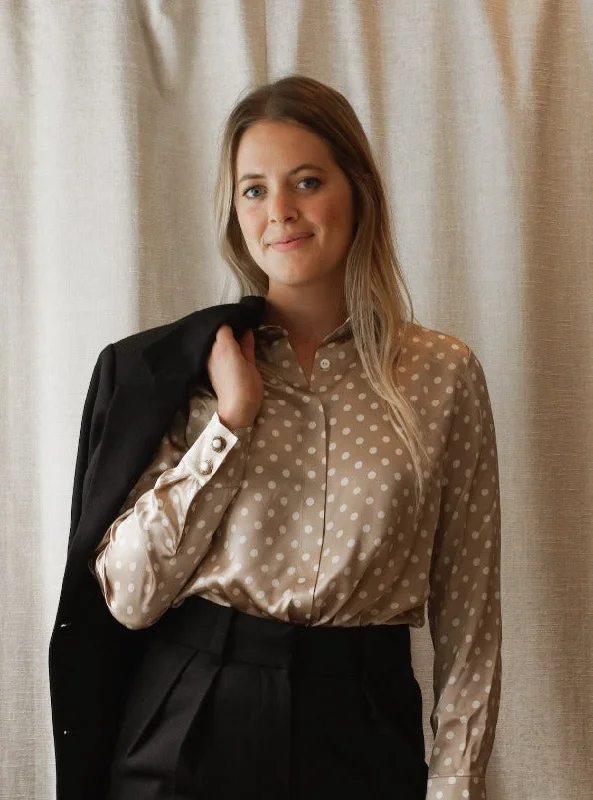 Special Discount Amanda Blouse, Silk Dot