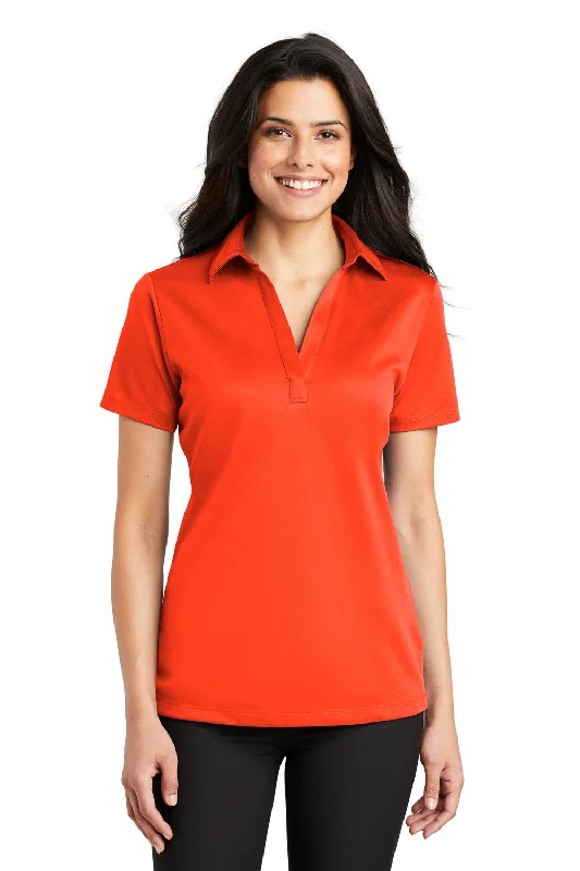 Weekend Discounts to Relish Port Authority Womens Silk Touch Performance Moisture Wicking Short Sleeve Polo Shirt - Neon Orange Weekend Discounts to Relish Port Authority Womens Silk Touch Performance Moisture Wicking Short Sleeve Polo Shirt - Neon Orange