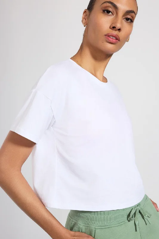 Exclusive Preview MPG Pima Cotton Crop Boyfriend T-Shirt