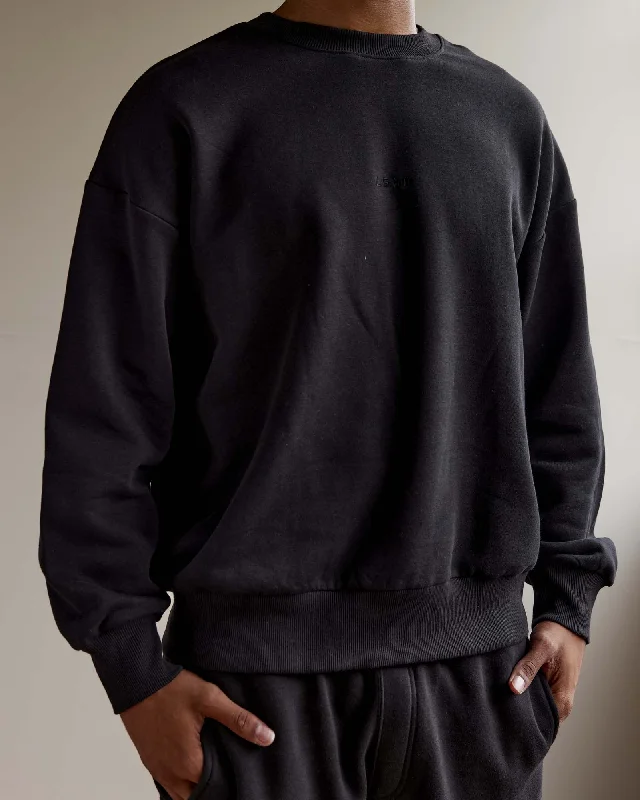 Weekend Wonders Await! Unisex MVP Sweater Oversize - Black