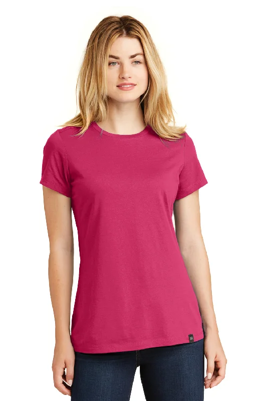 Unmissable Offer New Era Womens Heritage Short Sleeve Crewneck T-Shirt - Deep Pink - Closeout Unmissable Offer New Era Womens Heritage Short Sleeve Crewneck T-Shirt - Deep Pink - Closeout