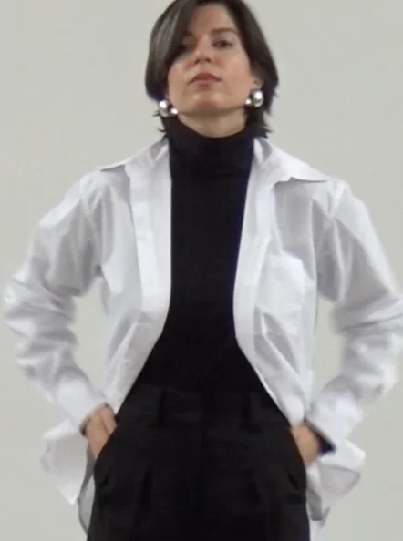 Special Offer Isabella Shirt, White Cotton