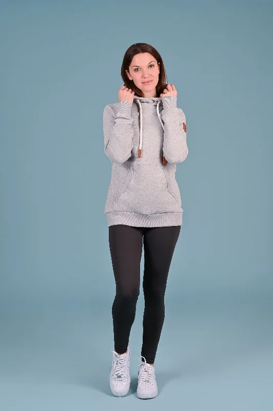 Weekend Extravaganza: Shop Now Cassy Light Heather Grey Hoodie