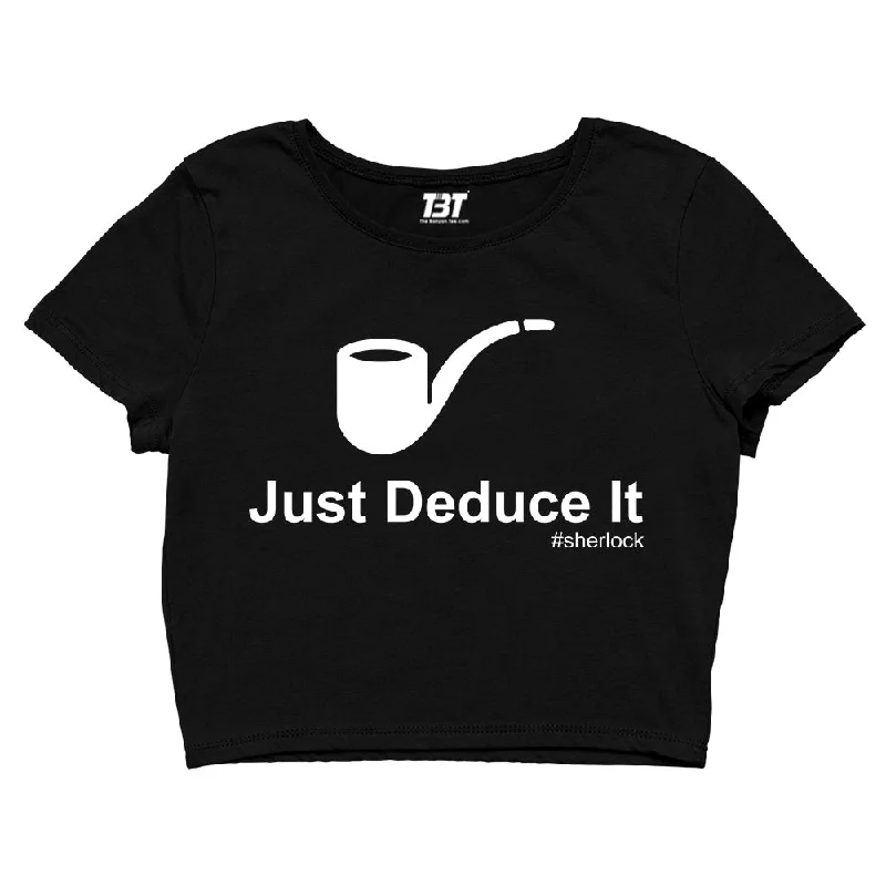 Special Offer Sherlock Crop Top - Just Deduce It