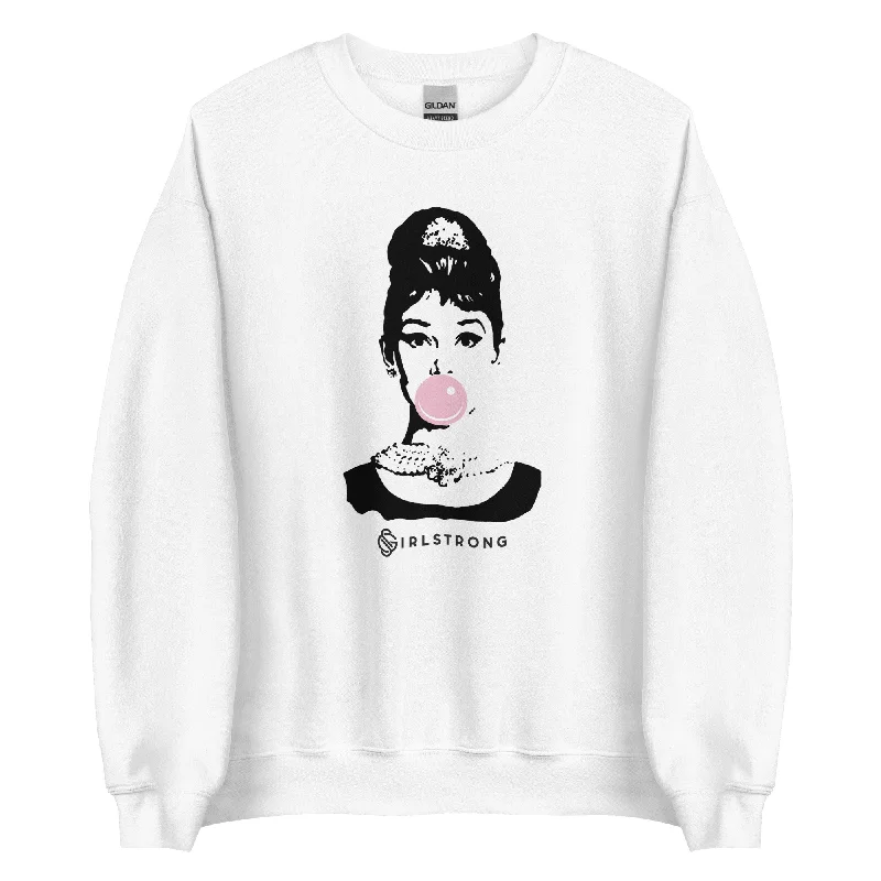 Big Savings THE ESSENTIAL UNISEX SWEATSHIRT WHITE AUDREY HEPBURN