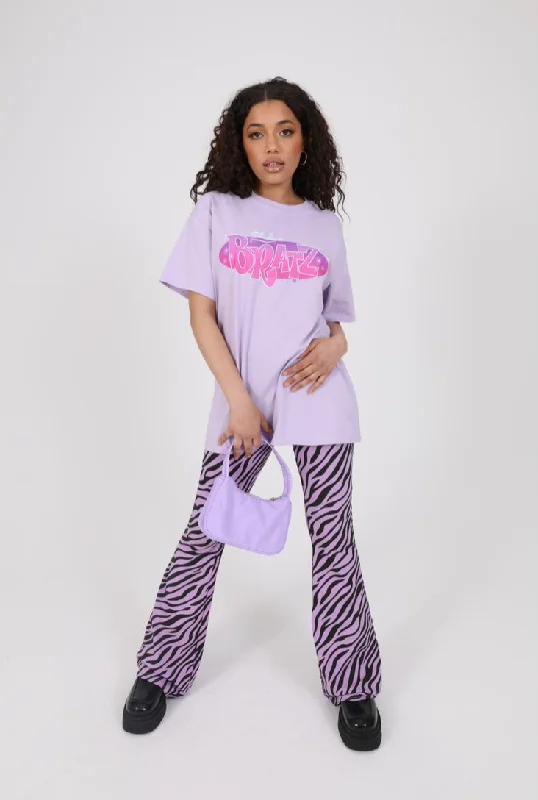 Crazy Deals Daisy Street X Bratz Relaxed T-Shirt with Logo in Gradient Fuschia