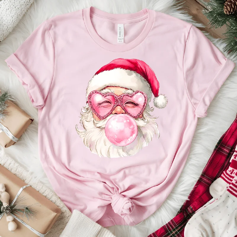 Hurry Up Pink Bubblegum Santa Graphic Tee