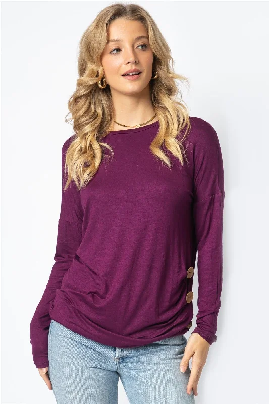 Weekend Specials to Indulge In Side Bottom Long Sleeve Soft Top