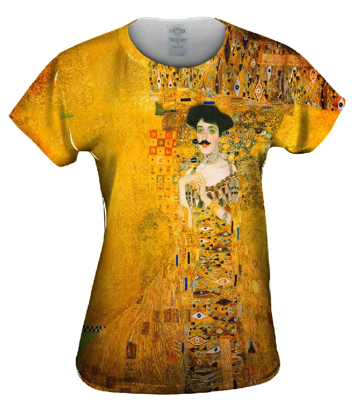Limited Edition Moustache Hipster Klimt Portrait Adele