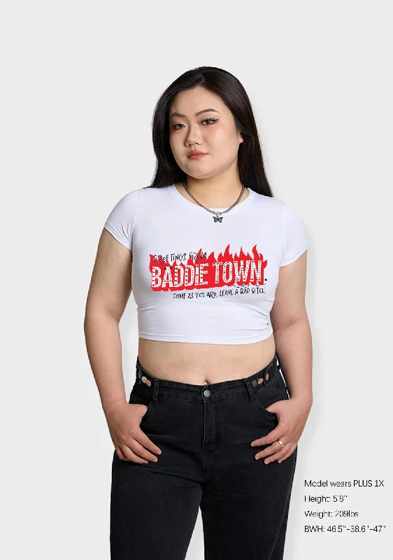 Fantastic Offers Curvy Greetings From Baddie Town Baby Tee