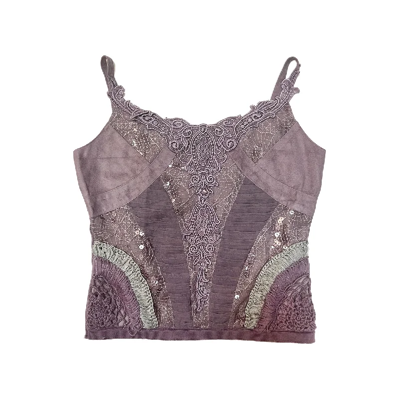 Weekend Savings Spectacular Lace Knit Patchwork Camisole
