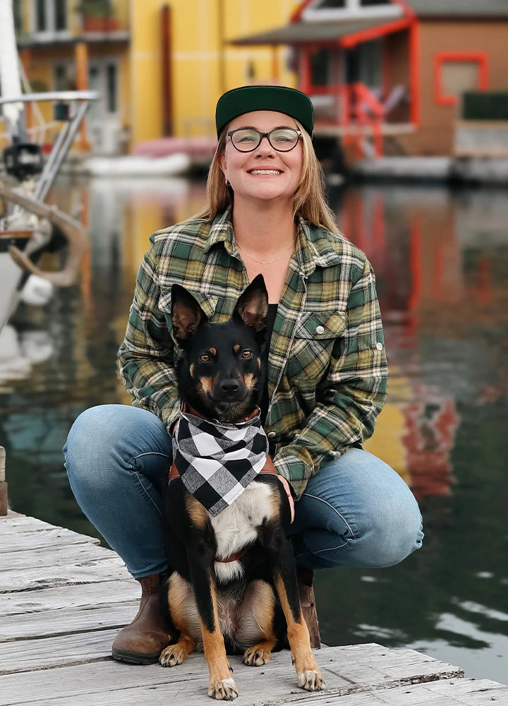 Price Drop Women's Wildlife Adventure Flannel Plaid Shirt