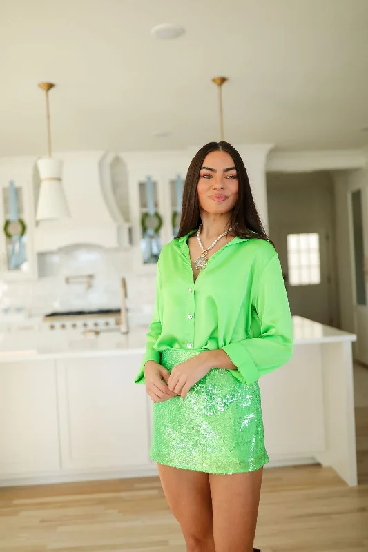 Take Advantage Smith Button Down - Green Apple