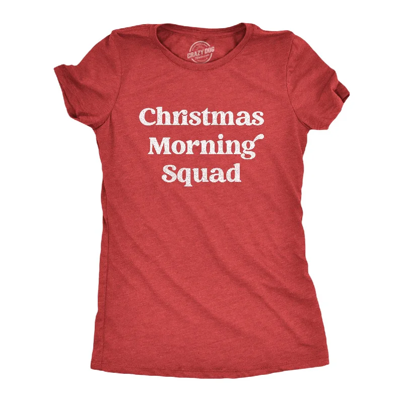 Weekend Discounts to Savor Christmas Morning Squad Women's T Shirt