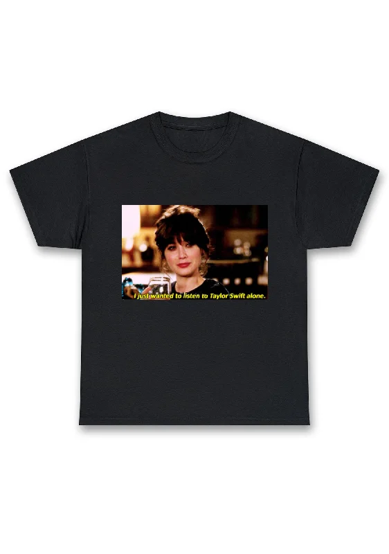 Cash Savings I Just Wanted To Listen To TS Alone Chunky Shirt
