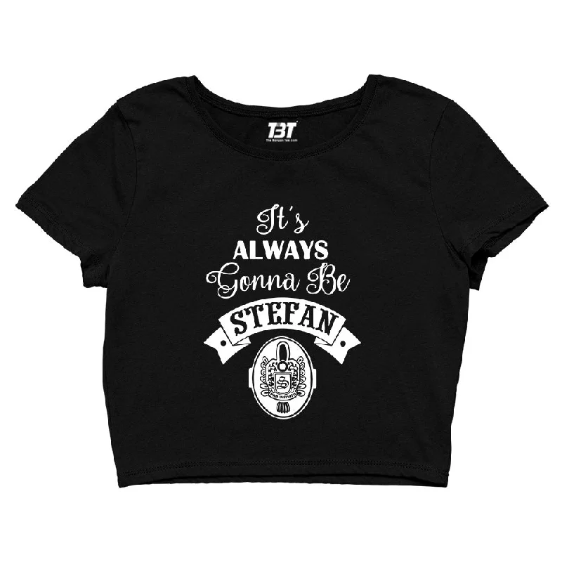 Deep Discounts The Vampire Diaries Crop Top - Always Stefan