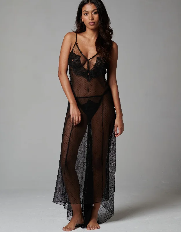 Markdowns Iconic Gown & Thong in Black
