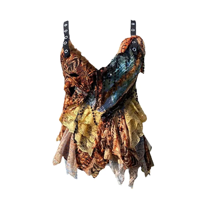 Weekend Deals That Excite Remade Splicing Layered Asymmetrical Cami
