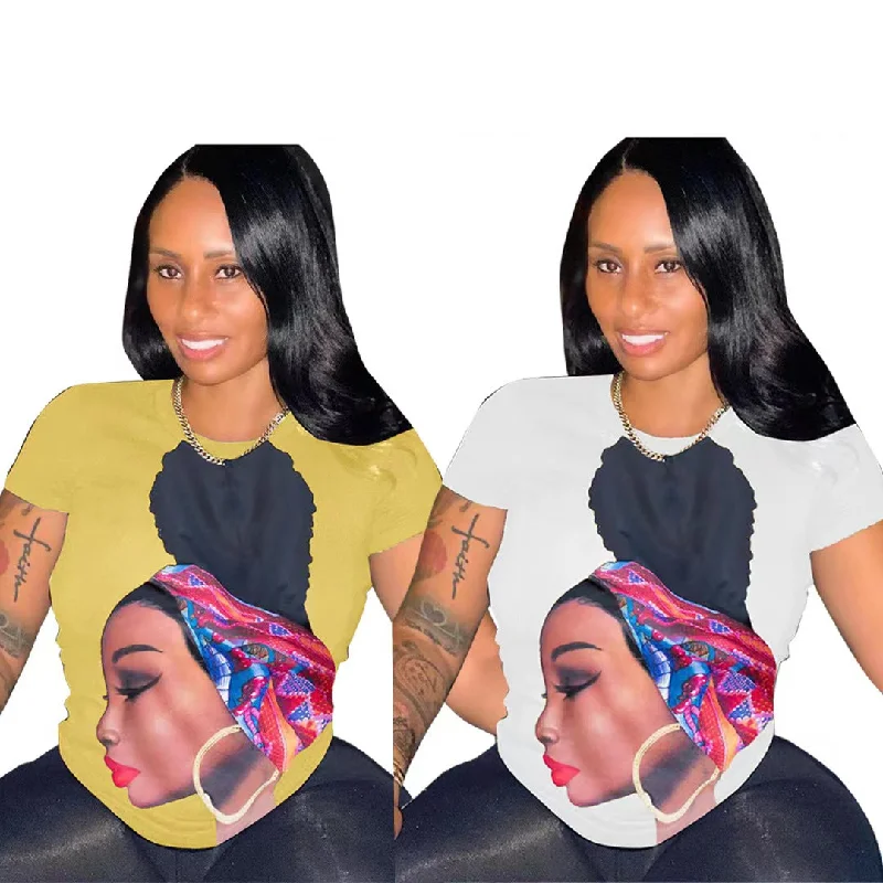 Unbeatable Prices J&H 2023 new arrivals chic Africa ladies graphic t shirts summer trendy slim fit causal tops high street style Unbeatable Prices J&H 2023 new arrivals chic Africa ladies graphic t shirts summer trendy slim fit causal tops high street style