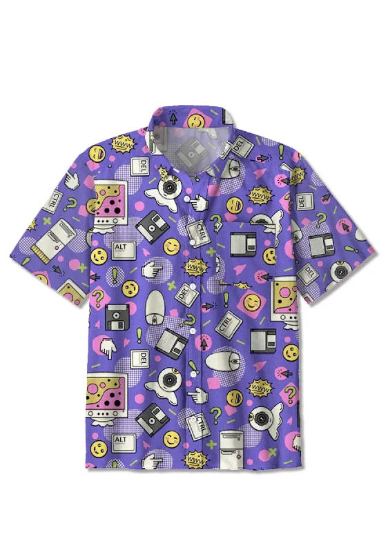 Can't Beat 1990s Retro Computer Stickers Print Shirts