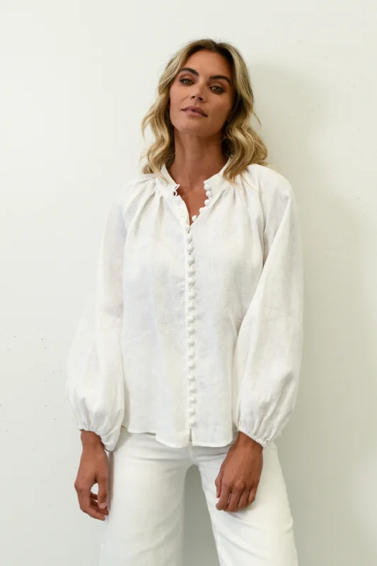 Weekend Specials to Snag HANSEL BLOUSE - White