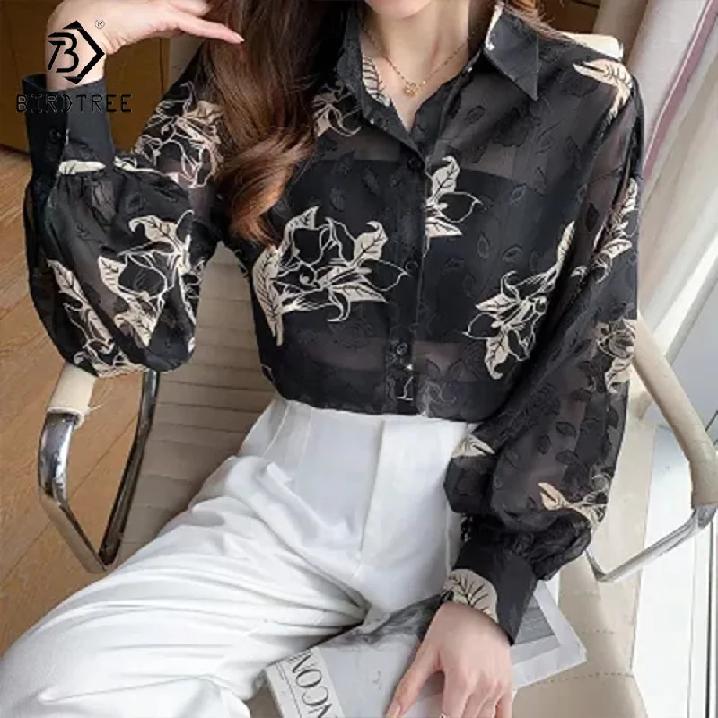 Weekend Discounts to Snag New Casual Flocking Long Sleeved Shirt Women Loose Thin 2022 Early Autumn New Shirts Black For Women T28814X Weekend Discounts to Snag New Casual Flocking Long Sleeved Shirt Women Loose Thin 2022 Early Autumn New Shirts Black For Women T28814X