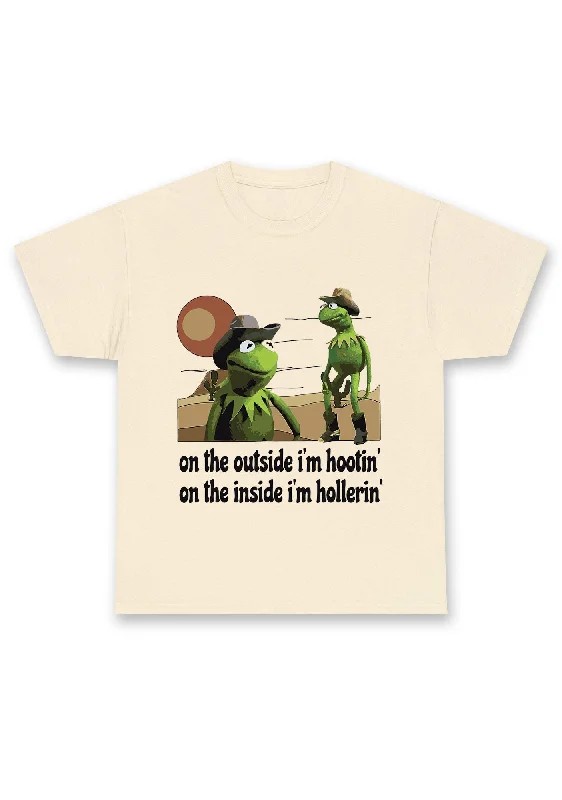 Massive Deals On The Outside I'm Hootin' Chunky Shirt