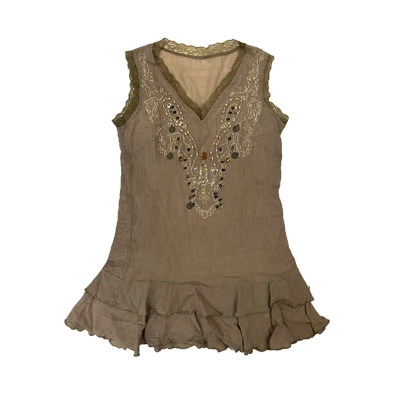 Early Access Beaded Lace V-neck Vest