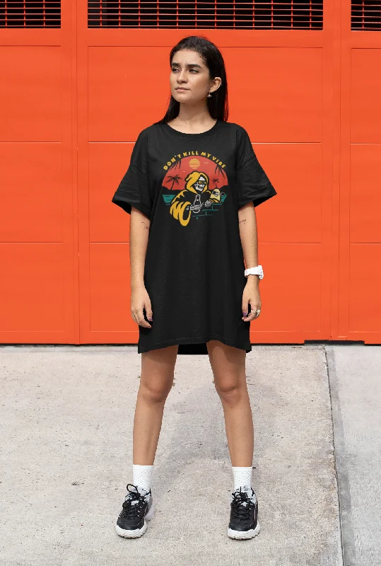 Special Promotion Don't Kill My Vibes: Minimal HALF-SLEEVE T-SHIRT