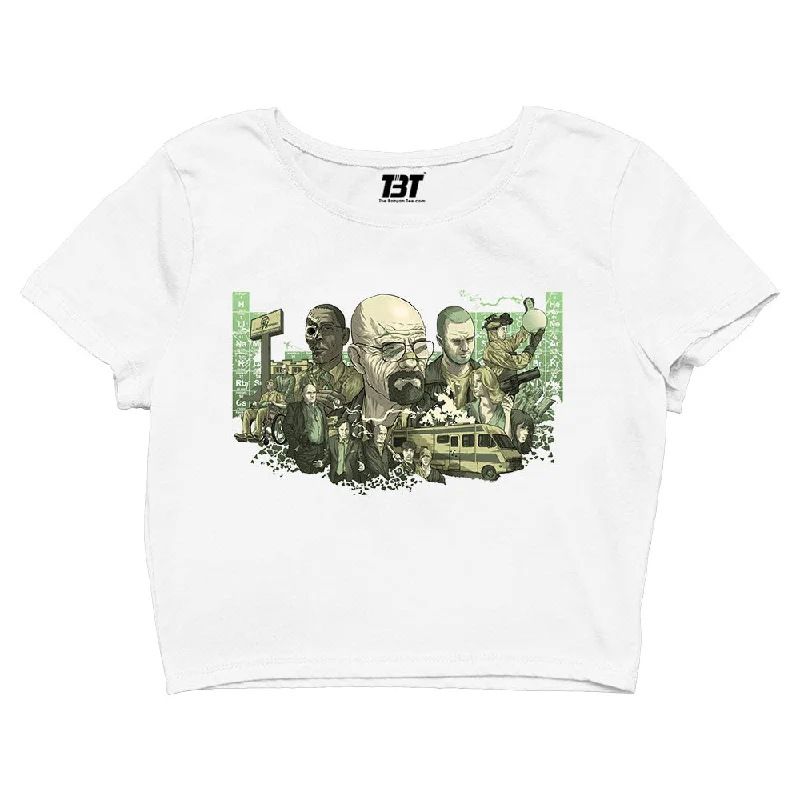 One-DAY Sale Breaking Bad Crop Top - Blue Crystal People