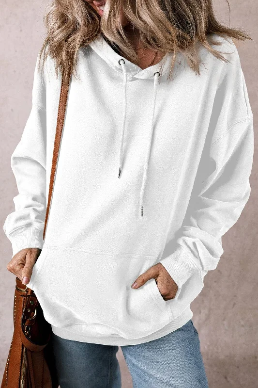 Midnight Madness Drawstring Pocketed Long Sleeve Hoodie