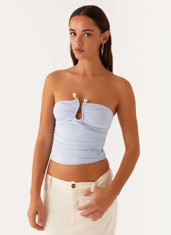 Price Break Rudy Tube Top - Blue